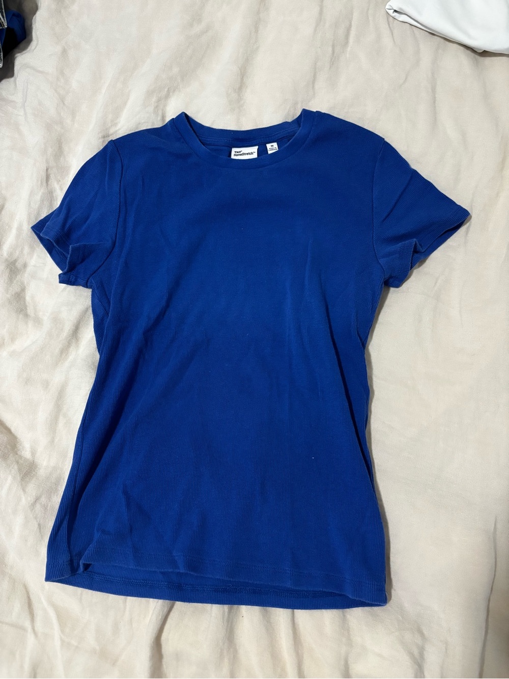 TNA homestretch t shirt size M Jazz Blue